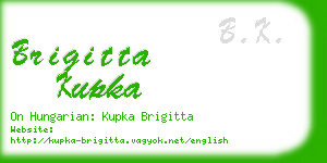 brigitta kupka business card